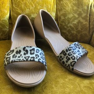 $3 off sale! Crocs Leopard Sandal